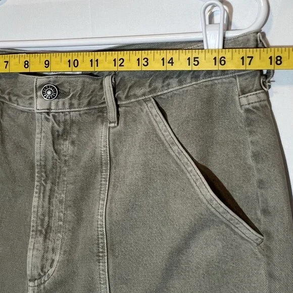 AGOLDE Anthropologie 31/12 Cooper Cargo Jeans high rise straight organic cotton - Picture 7 of 15